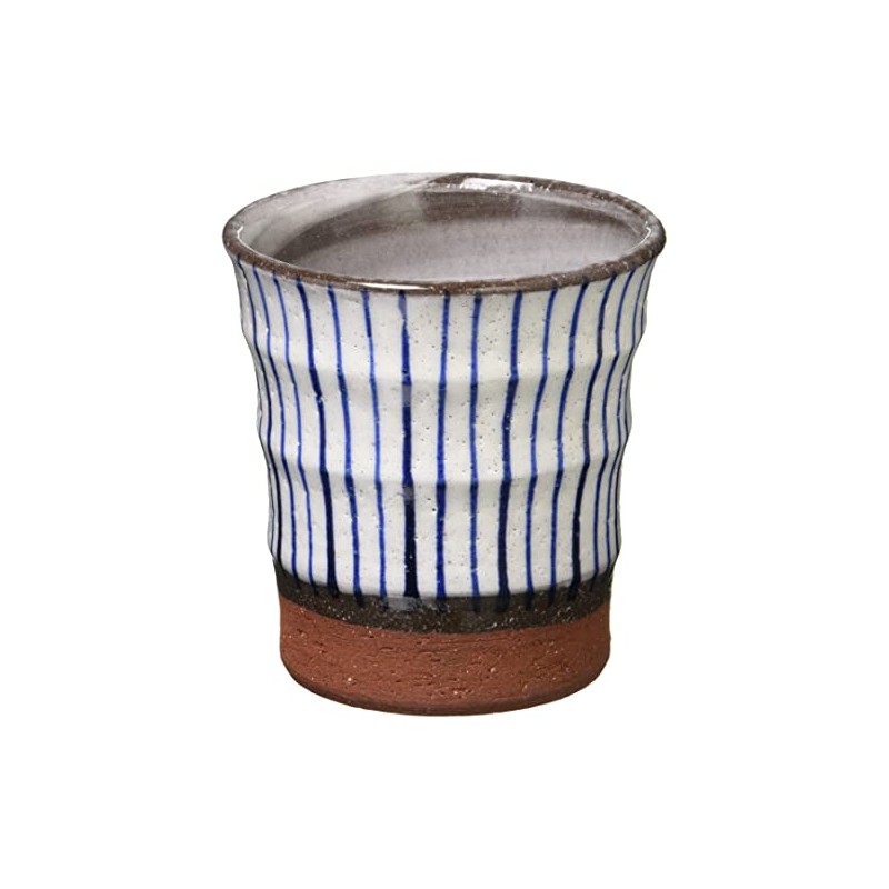 Hasami Ware 52099 Zuko Kiln Red Dochisensuji Teacup Blue