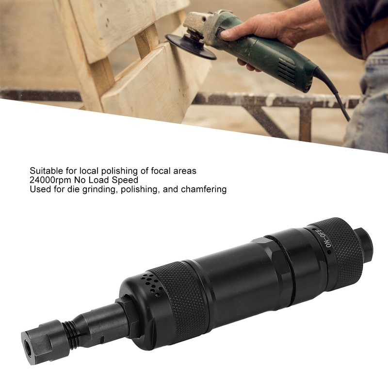 1/4 Inch Air Grinder Rotary Switch M6 Chuck 24000RPM Pneumatic