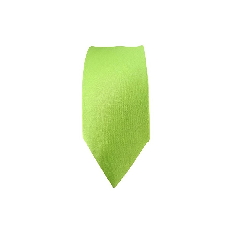 Slim TigerTie Satin Plain Colour Silk Tie in different colours