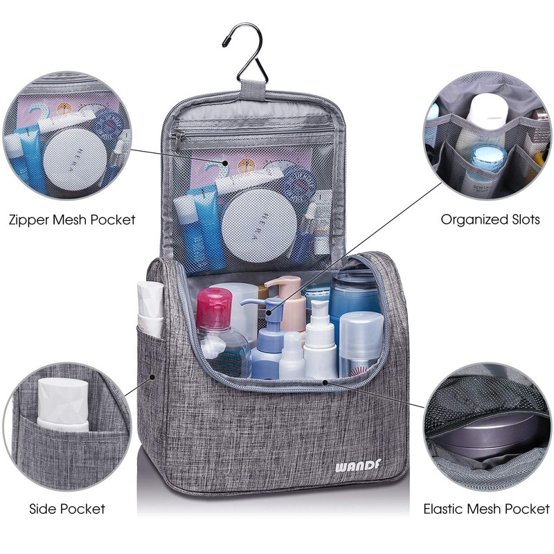Hanging Toiletry Bag Travel Cosmetic Organizer Shower Bathroom Bag for