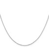 Diamond2Deal Sterling Silver Rhodium-plated 1mm 8 Sided Diamond Cut Cable