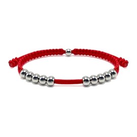 Yspokfay Golf Score Counter Beads Bracelet Adjustable Score Counter Cords Bracelets Golf Accessory-Red