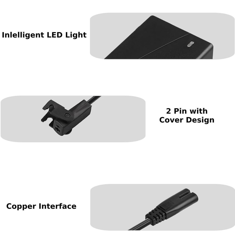 Guy-Tech 2-Prong AC/DC Adapter Compatible for Tranquil Ease IVP2900-2000 Raffel