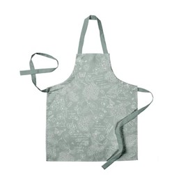 VIASMILE Baumwoll-Küchenschürze mit Blumenmuster, 60 x 70 cm