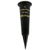 In Loving Memory Grave Vases Spiked of a Dear Husband Durable Plastic with Gold Lettering Ideal for Fresh or Dried/Artificial Flowers, Black 33cm X 10cm
