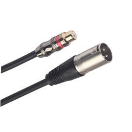 BIUDECO 0.3m RCA to XLR Audio Converter Cable Speaker Wire Adapter RCA Female to XLR Male for Amplifier Microphone Connection