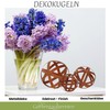 Decorative Rust Ball for Garden Set of 3 in 3