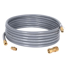 GGC 24 Feet 1/2 inch ID Natural Gas Hose with Quick Disconnect Connect Fittings & 3/8 Female to 1/2 Male Adapter Outdoor NG/Propane Appliance - CSA Certified