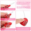 MECCANIXITY Heart Padlock, 3 Digit Combination Lock Heart Shape Mini