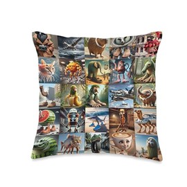 Italian Brainrot Children Throw Pillow