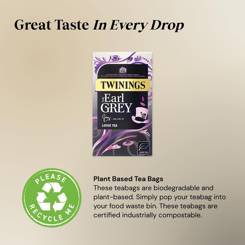 Twinings Earl Grey Loose Tea 500g (Multipack of 4 x