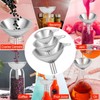 3pcs Funnel Set - Stainless Steel Funnels for Liquids, Powders,