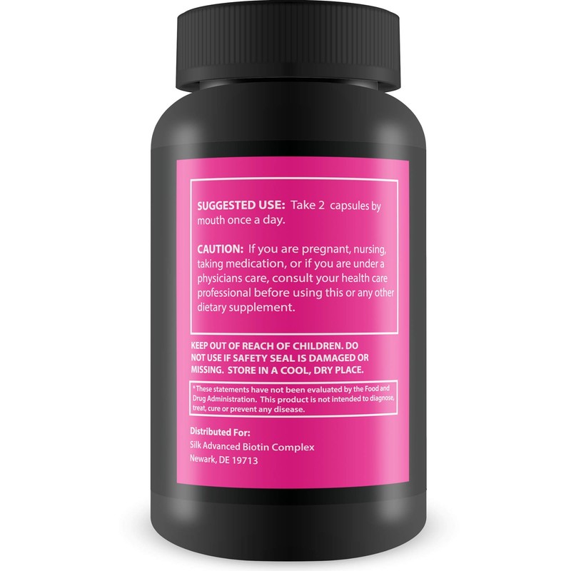 Silk Advanced Biotin Complex- Promotes Stronger, Longer, Hair-Healthier Skin- Ultimate