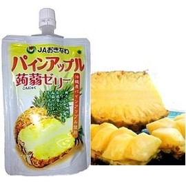 JA Okinawa Pine Apple Konnyaku Jelly, 24 Pieces (24 Bags x 1 Set)