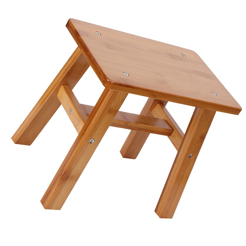 Multipurpose Small Bamboo Stool Low Stool Children Bench for Home