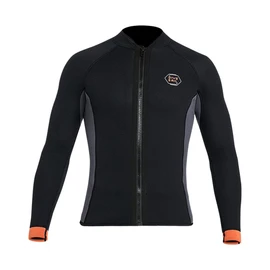 Mens Wetsuit Tapper Wet Jacket 3mm Front Zip Neoprene Long Sleeve Wet Jacket Surfing Diving Marine Sports Snorkeling Fishing Large