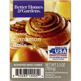 Better Homes and Gardens Orange Cinnamon Rolls Wax Cubes 4-Pack
