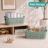 3 Pack Plastic Storage Baskets