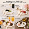 Mother of Pearl Caviar Serving Set - 2 Shell Dishes