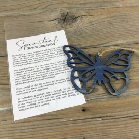 Handmade Butterfly Story Card Christmas Ornament – Laser Cut Wood Ornament