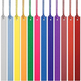 Kosiz 12 Marcapáginas de Piel en Colores Pastel Marcapáginas de Cuero de Colores Marcador de Libro de Cuero para Mujeres Estudiantes Profesores Amante
