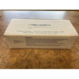 OdorStop OSUVB62-2 Pack of 6 Germicidal UVC Bulbs, 254NM Ozone Generators - 2 Pack