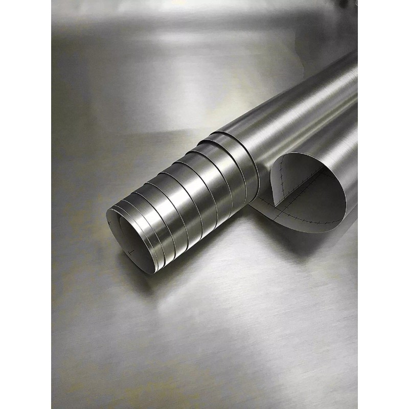 EZ FAUX DECOR Stainless Steel Refrigerator Door Panel Wrap Cover