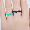 icooci 10 Packs Stackable Braided Silicone Wedding Ring – Thin