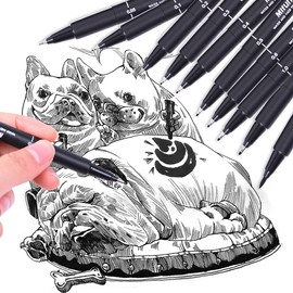 0.38mm 6 Colors Extra Fine Point Pens Liquid Ink Pen Rolling Roller ball Quick-drying Ink for Home Office