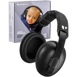 Vanderfields Baby Ear Protection Toddler - Baby Ear Muffs Noise Protection Infant - Midnight Black - 21dB NRR - Age 3 Months / 2 Years - Passive Earmuffs Baby Noise Cancelling Headphones