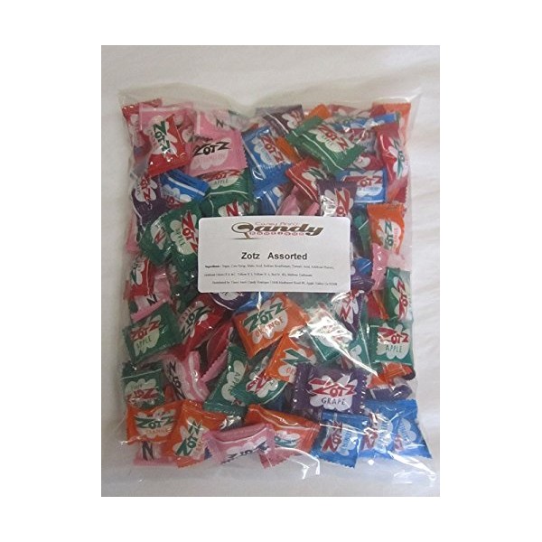NEW Zotz Fizzy Candy 6 Flavor Assorted 2lb With Blue Raspberry