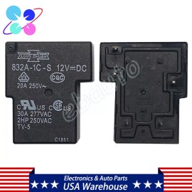 SONG CHUAN 3PCS Replacement For SONG CHUAN 832A-1C-S Power Relay 12VDC 5 Pins 30A 277VAC US