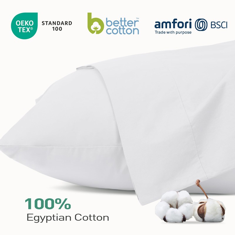 Sylvanora Pillow Cases 2 Pack, Soft & Premium 100% Egyptian