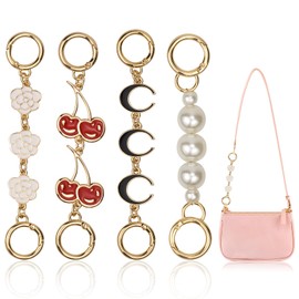 Qililandiy 4 Pieces Exender Bag Chain Replacement Shoulder Charm Purse Strap Chains for Bag Making Supplies