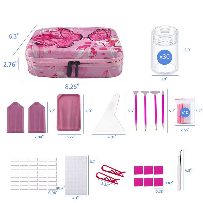 LIRUNQIU Diamond Painting Storage Containers, 30 Slots Diamond Art Accessories