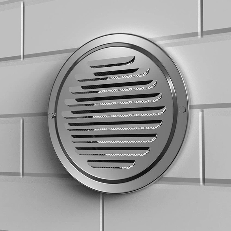 6'' Stainless Steel Air Vents, Round Louver Grille Vent Cover
