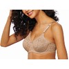 Bali Women's Lace and Smooth Underwire Bra, Nude,40DD