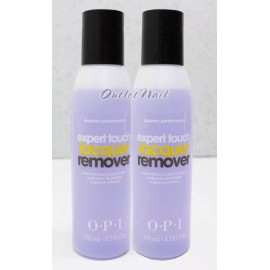 OPI LOT 2 OPI Expert Touch Lacquer Remover 3.7oz/ 110ml Nail Polish Gel Removal ~4oz