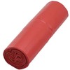SKIR'CO (Pack of 10) Bin Liners 60 Litres Red Bin