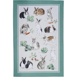 Ulster Weavers - Rabbit Patch - Tea Towel - Cotton - One Size in Green