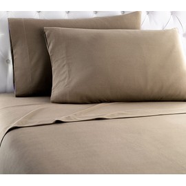 Thermee Micro Flannel Sheets Set, Full-Size Sheet Set Having 16" Deep Pocket, Full Sheets Fit Full Mattresses, Machine Wash & Dry, No Pilling, 2 Standard Pillowcases, Bed Sheets, Soft Sheet - Acorn