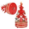 Christmas Music Box Wood Christmas Musical Box Xmas Decoration Gifts