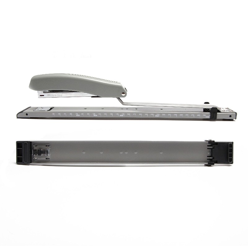 Stapler Desktop Large Capacity Metal Long Arm Handheld Stapler with