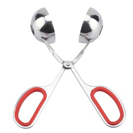 VIFER Meatballs Clip Meatballs Stainless Steel Rice Dumplings Clip Baking Mould Kitchen Tool Blue/Red 1 Pcs Red
