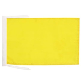 AZ FLAG PLAIN YELLOW FLAG 18'' x 12'' cords - YELLOW SOLID COLOR SMALL FLAGS 30 x 45cm - BANNER 18x12 in