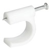 Grapa Para Cable Coaxial 10 Mm Blanco 20 Pzas Surtek                                                                                                  