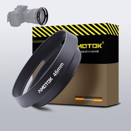 46mm Camera Lens Hood Compatiable All Brands Ø46mm Lenses.Example 75mmf/2.5SUMMARIT;90mmf/2.8ELMARIT,35-100mmf/4.0-5.6;for LumixG14mmf/2.5ASPH,35-100mmf/4.0-5.6;G14mmf/2.5ASPH,Made of CNC