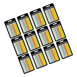 COHEALI 12 Sheet Golf Scorecard Golf Charts Range Range Cards Training Equipment Aid Card Coated Paper