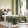 LIKIMIO Twin Bed Frame, Storage Headboard with Charging Station, Solid