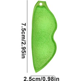 Taicols Bottle Cleaning Sponge - Creative Bean Bottle Cleaner Bean Shape, Heat Resistant Bottle Sponge Bean, Bottle Sponge B with Two Aluminum Ceramic Balls in The Small Mouth